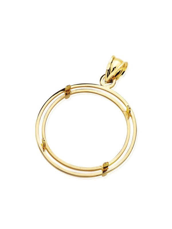 18K COLGANTE PARA MONEDA 22 MM