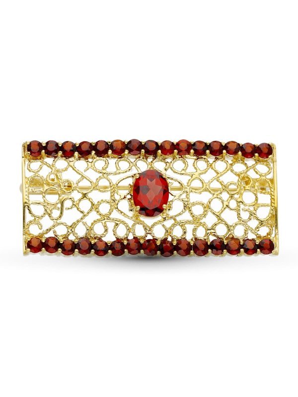 18K BROCHE ORO AMARILLO RECTANGULO...