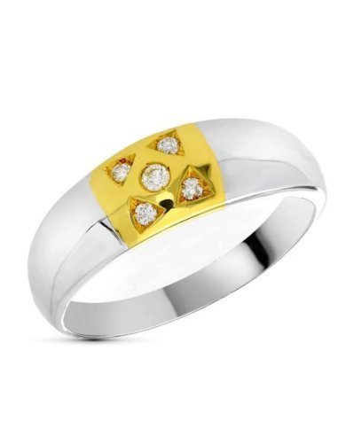 18K SORTIJA ORO BICOLOR DIAMANTES...
