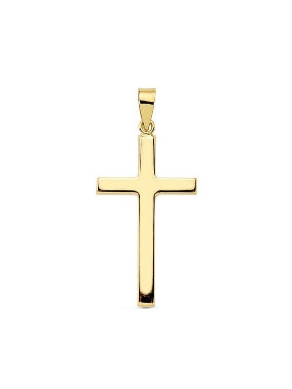 18K CRUZ LISA PALO RECTANGULAR. 27X15 MM