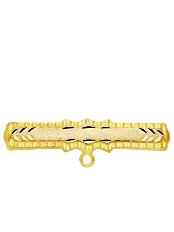 18K ALFILER ORO AMARILLO TALLADO 30X6 MM