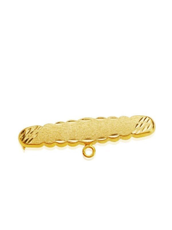 18K ALFILER ORO AMARILLO TALLADO 30X6 MM