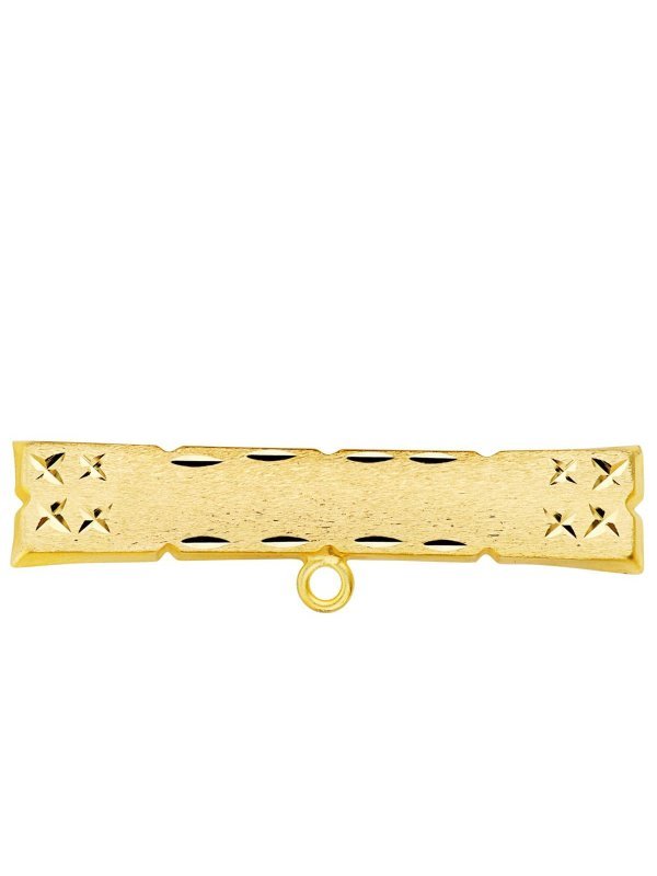 18K ALFILER ORO AMARILLO TALLADO 30X6 MM