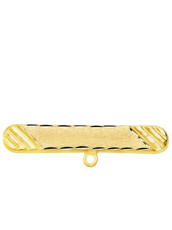 18K ALFILER ORO AMARILLO TALLADO 30X5 MM