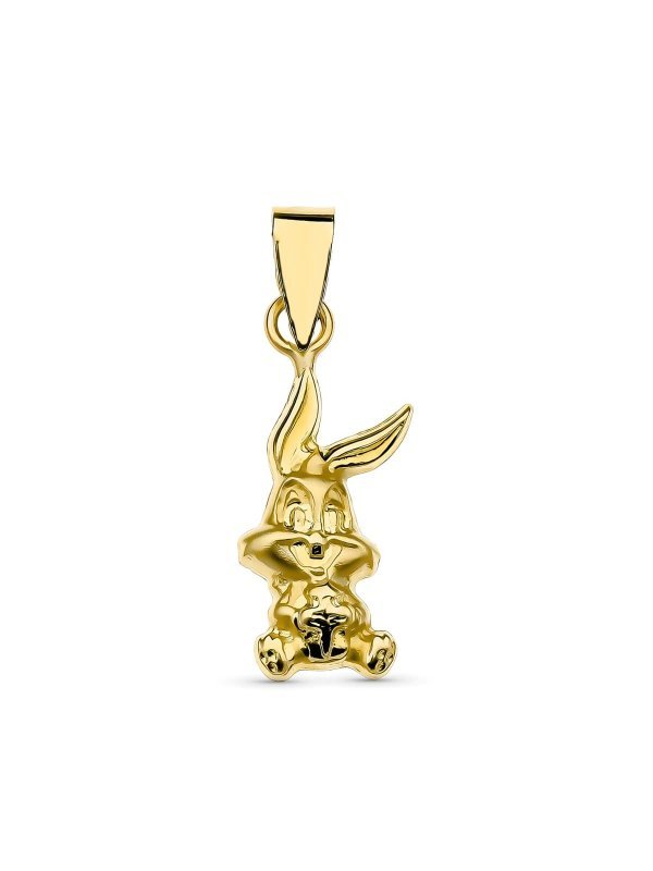 18K COLGANTE ORO AMARILLO BUGS BUNNY...