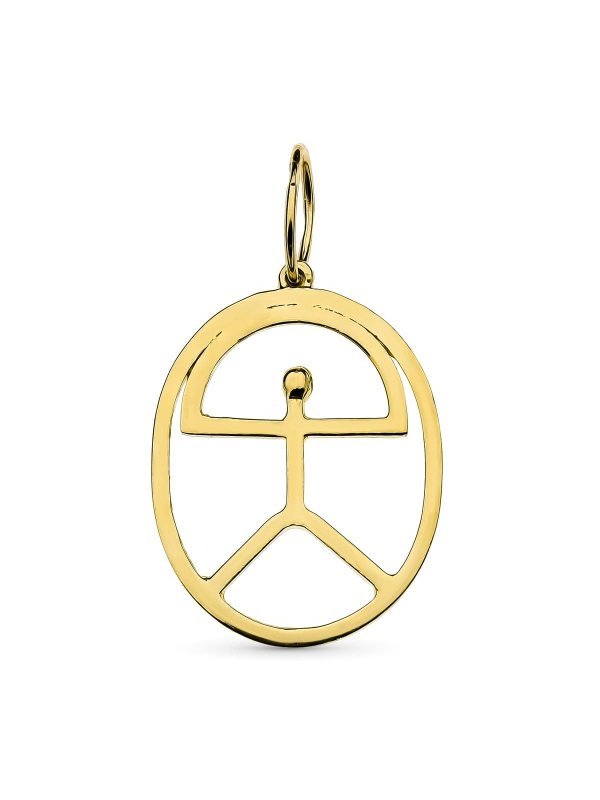 18K COLGANTE ORO AMARILLO INDALO...