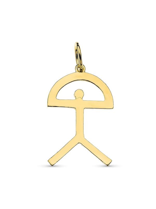 18K COLGANTE ORO AMARILLO INDALO....
