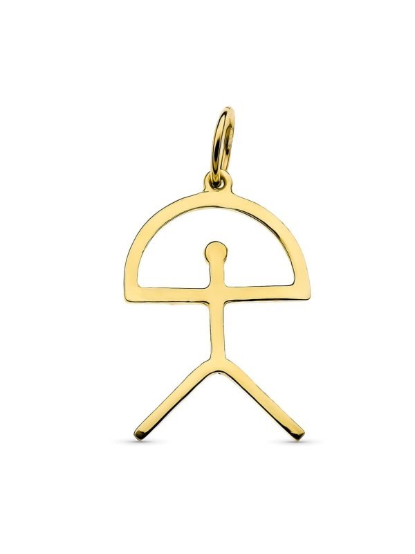 18K COLGANTE ORO AMARILLO INDALO....