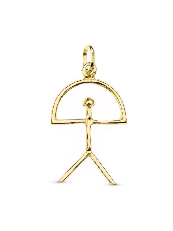 18K COLGANTE ORO AMARILLO INDALO....