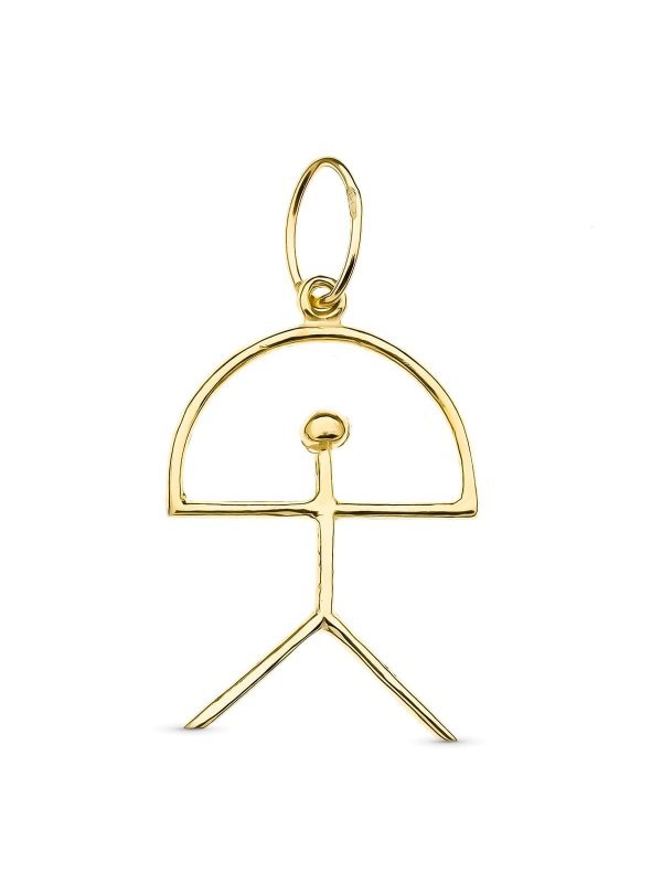 18K COLGANTE ORO AMARILLO INDALO....