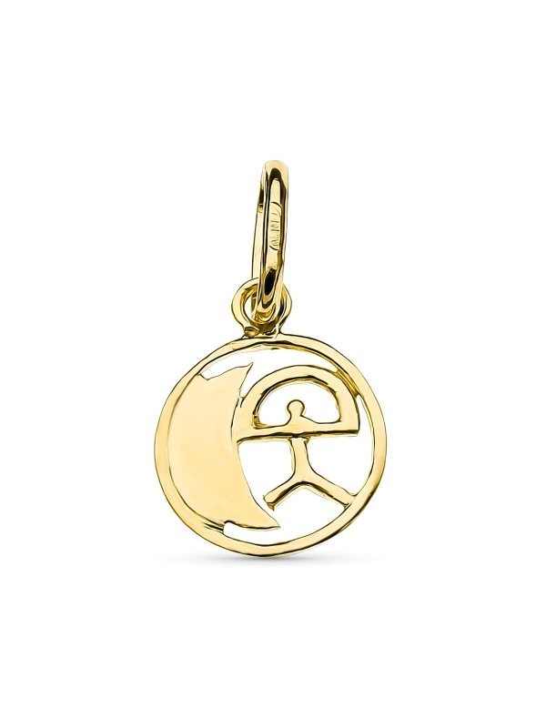 18K COLGANTE ORO AMARILLO INDALO....