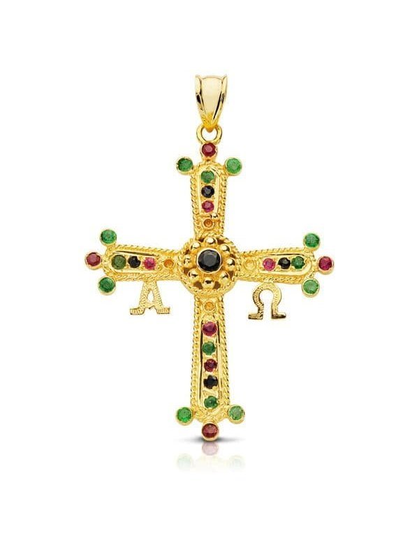 18K CRUZ DE COVADONGA GRANDE 40X34 MM