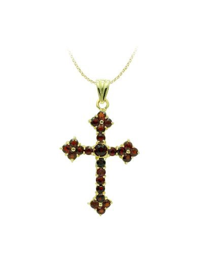 18K CRUZ ORO AMARILLO CON...