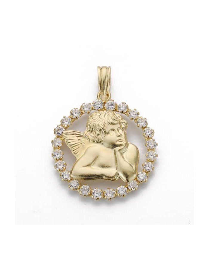 18K SILUETA ANGEL CIRCONITAS 19 MM