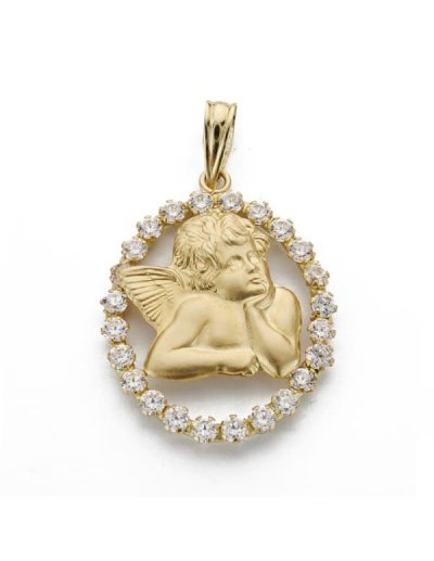 18K SILUETA ANGEL OVAL....