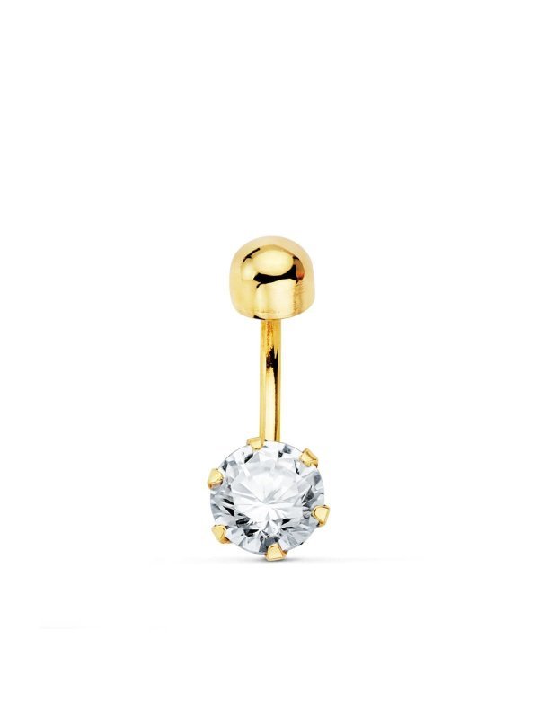 18K PIERCING OMBLIGO ORO AMARILLO...