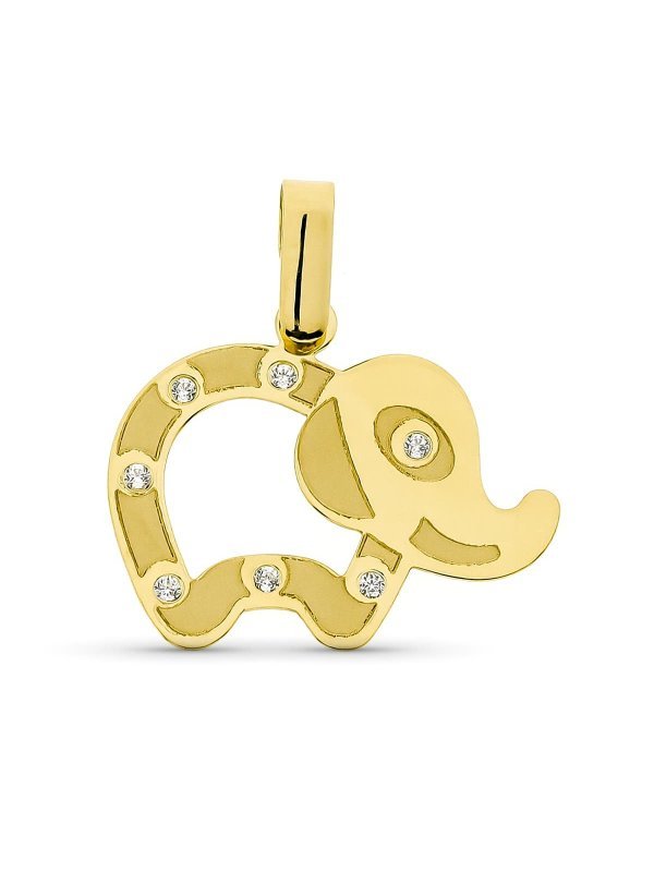 18K COLGANTE ORO AMARILLO ELEFANTE...
