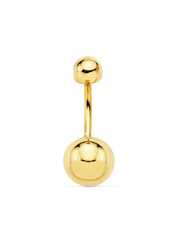 18K PIERCING OMBLIGO BOLA 8 MM ORO...