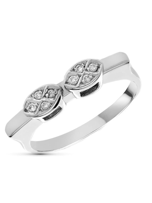 18K SORTIJA ORO BLANCO DIAMANTES...