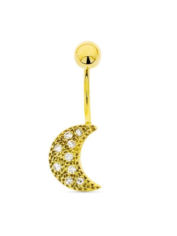18K PIERCING MEDIALUNA CIRCONITAS...