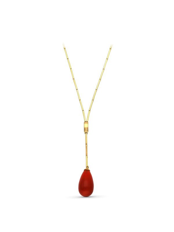 18K GARGANTILLA ORO AMARILLO LAGRIMA...
