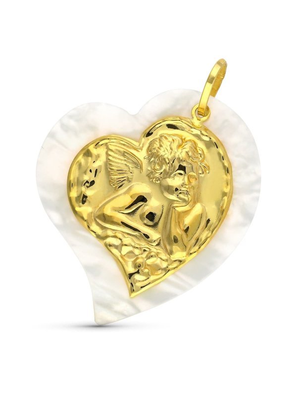 18K COLGANTE ORO AMARILLO ANGEL NACAR...