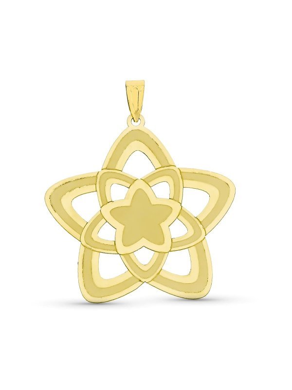 18K COLGANTE ORO AMARILLO ESTRELLA...