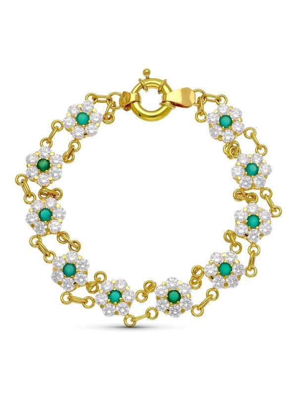 18K PULSERA ORO AMARILLO CUAJOS...