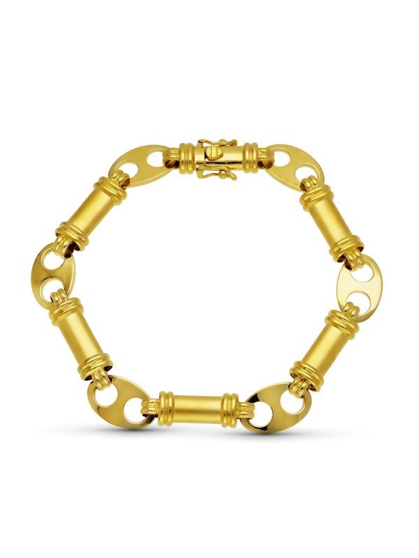 18K PULSERA ORO AMARILLO ESLABONES