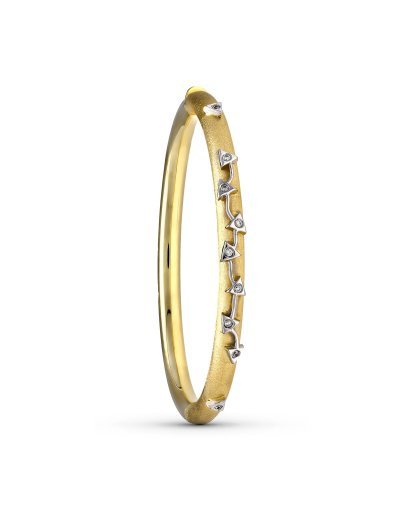 18K PULSERA MEDIA CAÃ‘A ORO...
