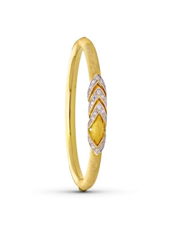 18K PULSERA MEDIA CAÃ‘A ORO BICOLOR...
