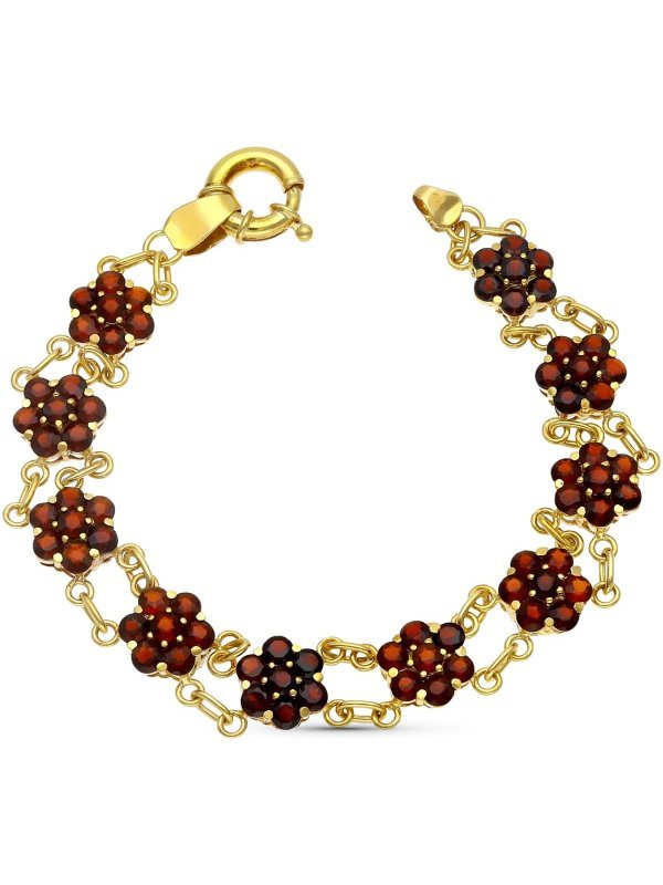 18K PULSERA ORO AMARILLO CUAJOS DE...
