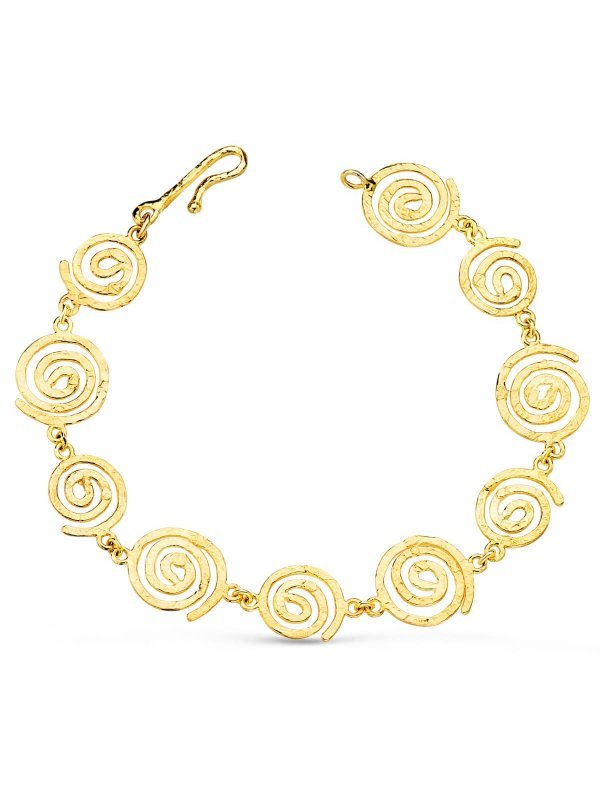 18K PULSERA ORO AMARILLO ESPIRALES...