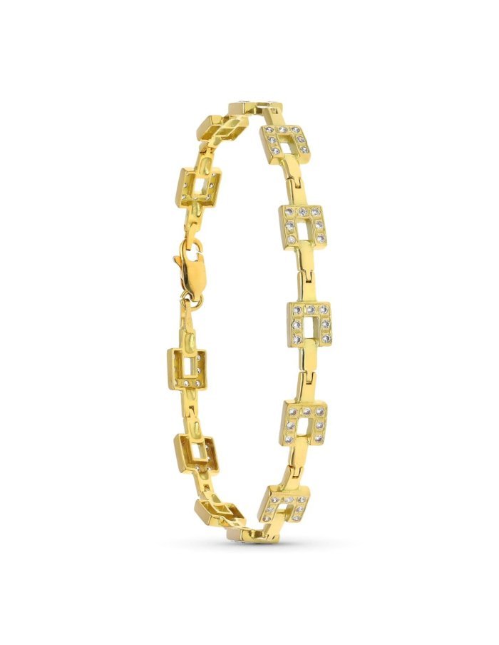 18K PULSERA ORO AMARILLO MOTIVOS...