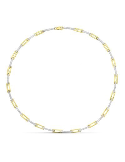 18K GARGANTILLA ORO BICOLOR...
