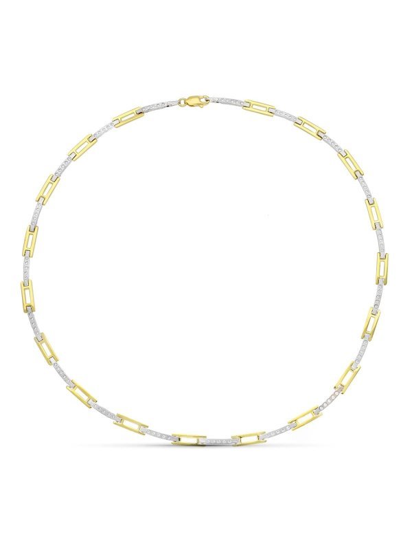 18K GARGANTILLA ORO BICOLOR...