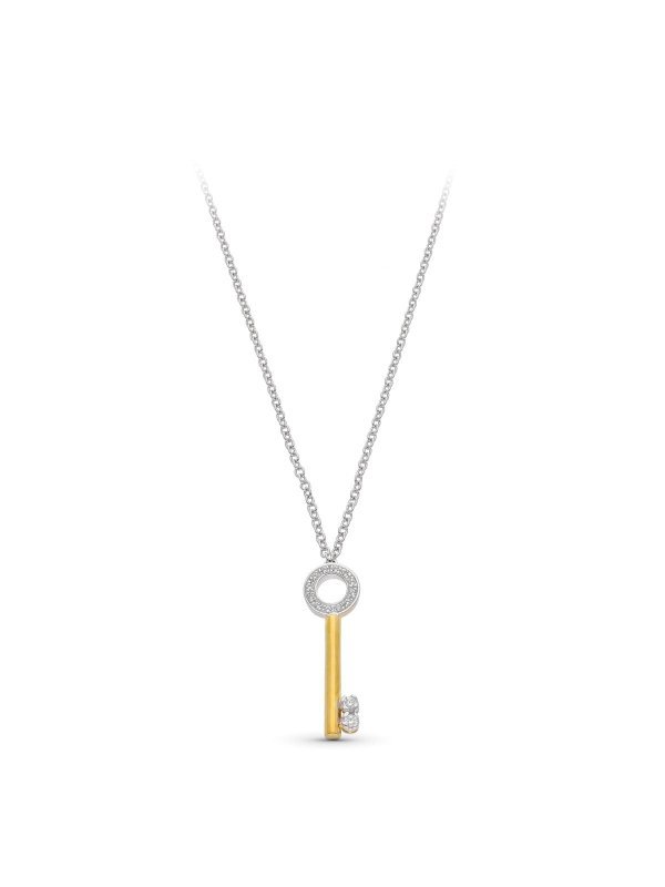 18K GARGANTILLA ORO BICOLOR MOTIVO...