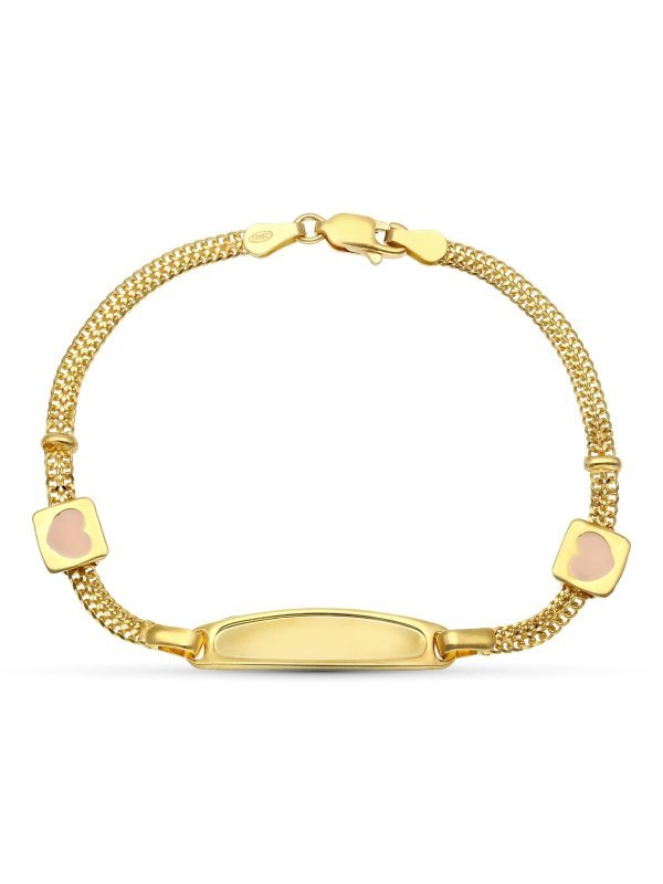 18K ESCLAVA ORO AMARILLO ESMALTE...