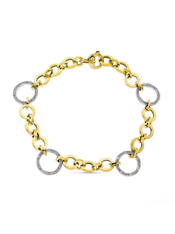 18K PULSERA ORO BICOLOR ANCHO 12 MM...