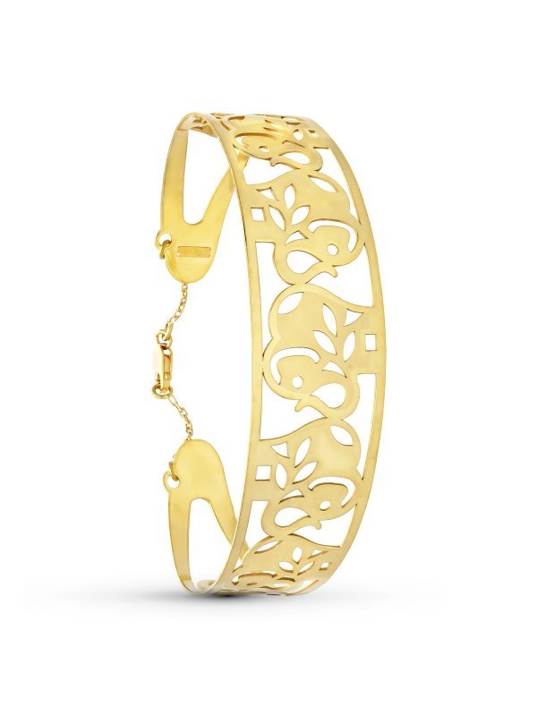 18K PULSERA RIGIDA ORO AMARILLO...