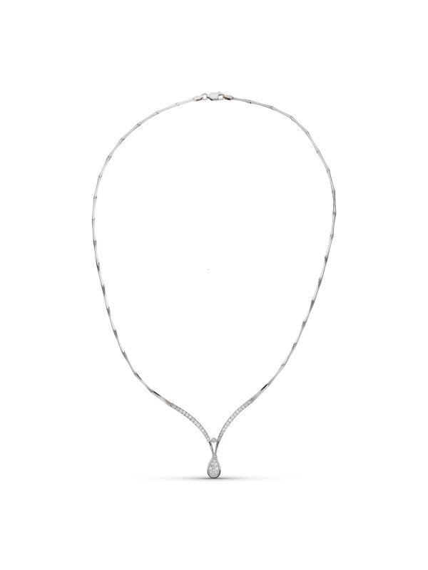 18K GARGANTILLA ORO BLANCO CIRCONITAS...