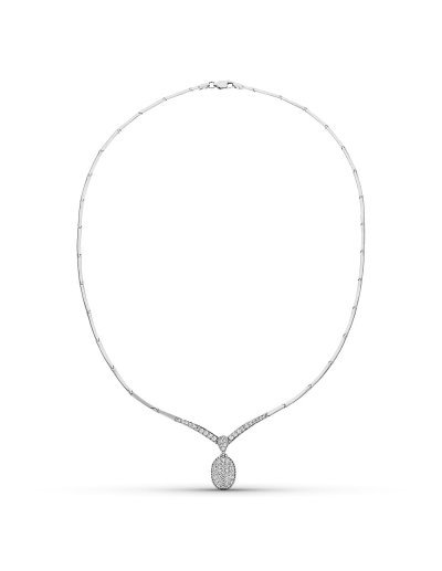 18K GARGANTILLA ORO BLANCO...