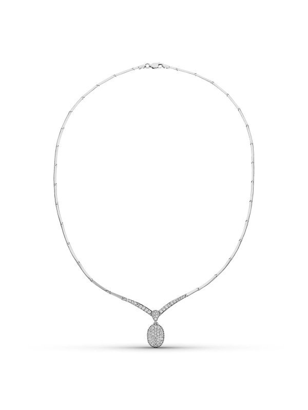 18K GARGANTILLA ORO BLANCO CIRCONITAS...