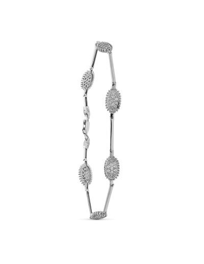 18K PULSERA ORO BLANCO...