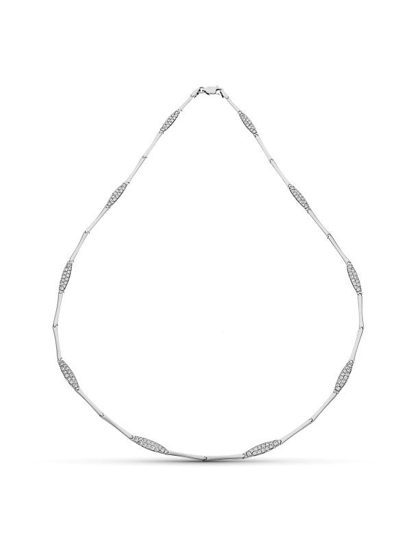 18K GARGANTILLA ORO BLANCO CIRCONITAS