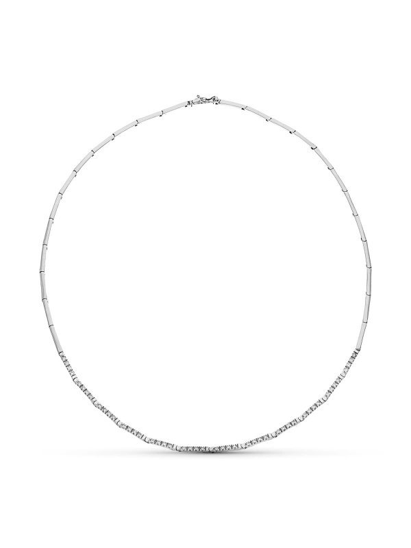18K GARGANTILLA ORO BLANCO CIRCONITAS...