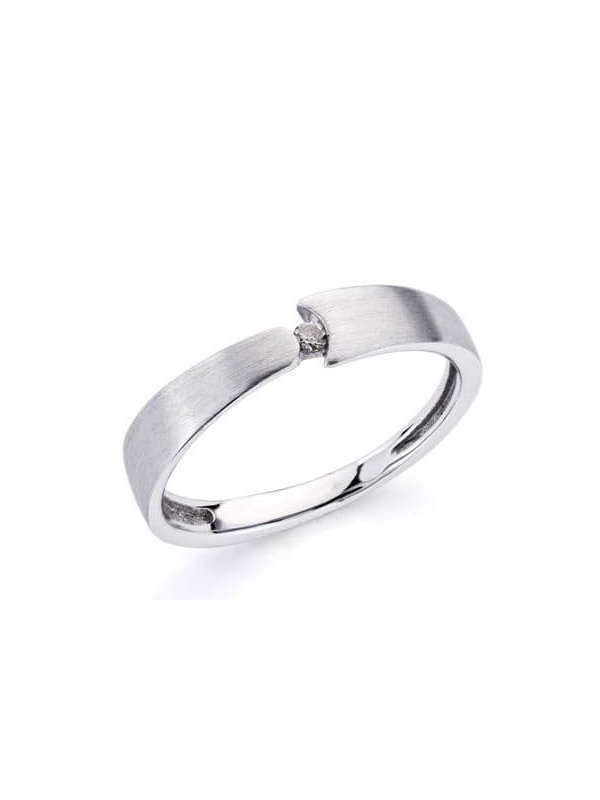 18K SORTIJA ORO BLANCO DIAMANTE 0.05...