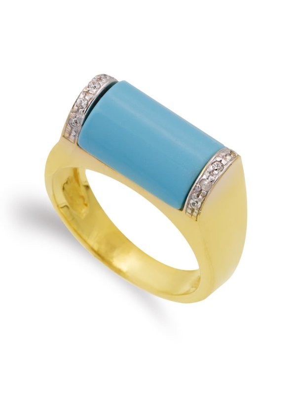 18K SORTIJA ORO BICOLOR PIEDRA...
