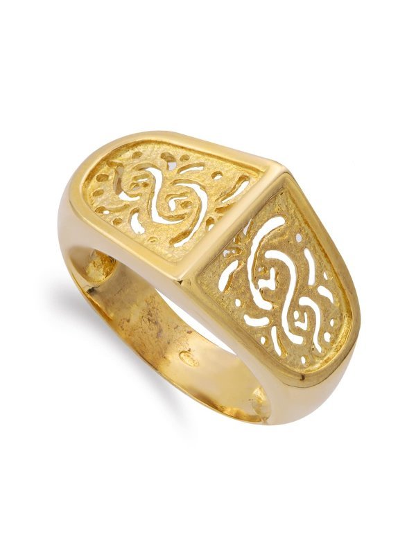 18K SORTIJA ORO AMARILLO MOTIVOS...