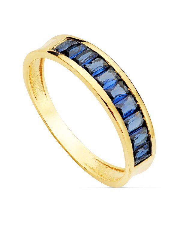 18K SORTIJA ORO AMARILLO CIRCONITAS...